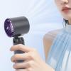 Diydeg Handheld Neck Fan, Dual Use Semiconductor Cooling Fan USB Rechargeable Cooling Portable Fan with 199 Speed Adjustable Airflow and for Indoor Outdoor Travel Office Home view 2