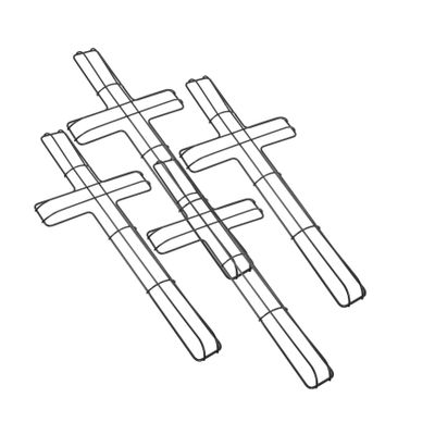 4pcs Cross Metal Wreath Frame, Iron DIY Flower Craft for Xmas Halloween
