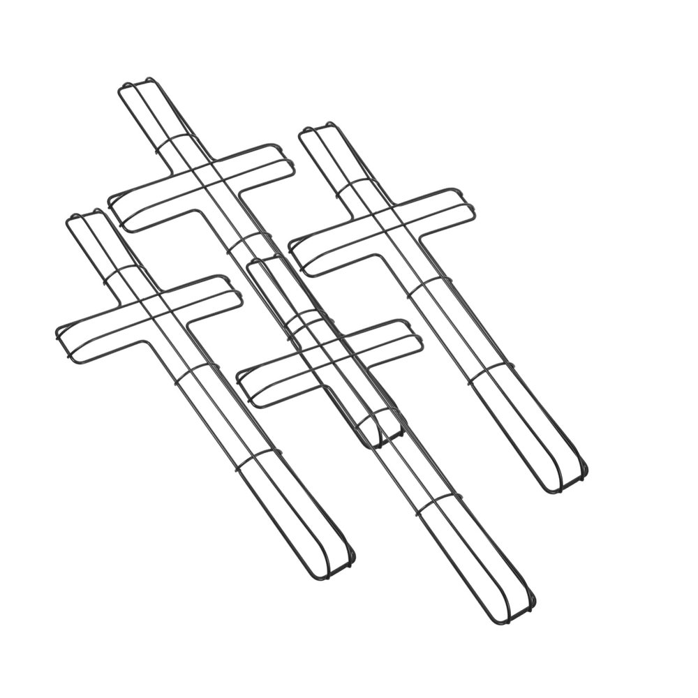 4pcs Cross Metal Wreath Frame, Iron DIY Flower Craft for Xmas Halloween