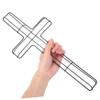 4pcs Cross Metal Wreath Frame, Iron DIY Flower Craft for Xmas Halloween view 4