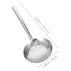 Cabilock Stainless Steel Magnetic Colander Spoon Large Capacity Slotted Strainer for Pasta Draining and Serving Vegetables Fruits Multifunctional Kitchen Cooking Tool view 2
