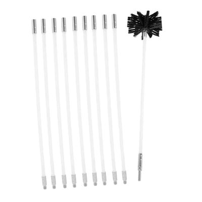 Flexible Dryer Vent Cleaning Brush Kit with Nylon and Iron