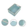 ABOOFAN Multipurpose Storage Basket for Sundries and Stackable Desktop Organizer Bin in Frosted Blue Non Deformable Container for Home and Closet Storage view 3