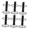 OSOLADY 6pcs Iron Wine Display Racks Wall Mounted Holder Stable Storage for Home Bar Office Restaurant Party Use view 1