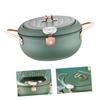 HIAKDOFT Multifunctional Stainless Steel Deep Frying Pot for Home and Restaurant Use Efficient Quick Heating Tempura Fryer Pan with Nonstick Surface Healthy Oil Control Cooking Tool view 1
