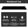 DOWNFORCE GARAGE CABINETS 48"/60" x 24" Work Top Heavy-Duty Black Finish, Durable and Easy-to-Clean Surface, Perfect for Garage, Workshop, and Utility Spaces (48"x24") view 4