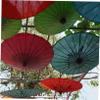 TINEASUR Bamboo Paper Umbrella Holder Stands for Decor, 2pcs Rack view 4