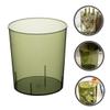 ABOOFAN Clear Large Capacity Trash Bucket Transparent Household Garbage Storage Container for Office Bedroom Living Practical Decorative Wastebasket for Home Use view 2
