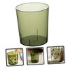 ABOOFAN Clear Large Capacity Trash Bucket Transparent Household Garbage Storage Container for Office Bedroom Living Practical Decorative Wastebasket for Home Use view 3