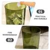ABOOFAN Clear Large Capacity Trash Bucket Transparent Household Garbage Storage Container for Office Bedroom Living Practical Decorative Wastebasket for Home Use view 4