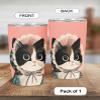 NOXOZNMOK Cat Tumbler with Lid and Straw for Women Leakproof Travel Coffee Mug Double Wall Insulated Cups 20OZ Gifts for Office Kitchen Outdoor view 3