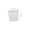 Cabilock Dual Compartment Trash Can White Plastic Wastebasket for Kitchen and Bathroom Dry and Wet Separation Bin with Sturdy Base Lightweight Home Garbage Bin for Office and Dormitory Use view 2