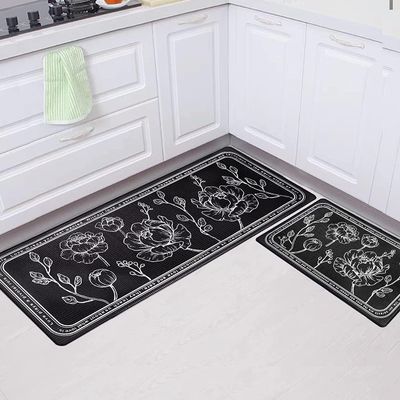1 Set Kitchen Floor Mat Set of 2, Cushioned Kitchen Mat 17"X47"+17" X29