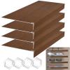 ACJSDGL PVC Faux Wood Shelf Liners for Wire Shelves 26 x 14 x 2.5in Walnut Color Shelf Liners 0.3in Thick Easy to Install,Customizable,Detachable,and Ideal for Pantry Shelf Protection view 1