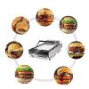 2000W Commercial Electric Toasters,Double-Layer Hamburger Bun Heating Machine, Electric Hamburger Making Machine, Sandwich Toasters,Temperature Controller 50-300 view 3
