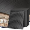 LooYee 24 PCS 24x24 Inch Slat Black Ceiling Tiles, 2x2 Ft Fluted Drop Ceiling Panels for Interior Decor PVC Waterproof Ideal for Bathroom Living Room Bedroom Office Commercial Spaces Cover 96 Sq.Ft view 1