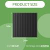 LooYee 24 PCS 24x24 Inch Slat Black Ceiling Tiles, 2x2 Ft Fluted Drop Ceiling Panels for Interior Decor PVC Waterproof Ideal for Bathroom Living Room Bedroom Office Commercial Spaces Cover 96 Sq.Ft view 2