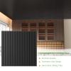 LooYee 24 PCS 24x24 Inch Slat Black Ceiling Tiles, 2x2 Ft Fluted Drop Ceiling Panels for Interior Decor PVC Waterproof Ideal for Bathroom Living Room Bedroom Office Commercial Spaces Cover 96 Sq.Ft view 3