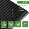 LooYee 24 PCS 24x24 Inch Slat Black Ceiling Tiles, 2x2 Ft Fluted Drop Ceiling Panels for Interior Decor PVC Waterproof Ideal for Bathroom Living Room Bedroom Office Commercial Spaces Cover 96 Sq.Ft view 4
