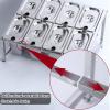 ZAIHW Universal Pizza Topping Station - Stainless Steel Condiment Tray for Outdoor Pizza Oven Accessories, 304 Grade Seasoning Containers with Lids, Perfect for Parties and Gatherings view 4
