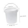 5L White Plastic Bucket with Lid and Handle for Fishing view 2