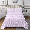 Manfei Purple White Stripes Quilt Set King Size,Wavy Line Neutral Striped Lightweight Coverlet Bedspread,Modern Simple Style Bed Cover Set,Geometric Cute Bedspread 3 Piece (1 Quilt,2 Pillowcases) view 2