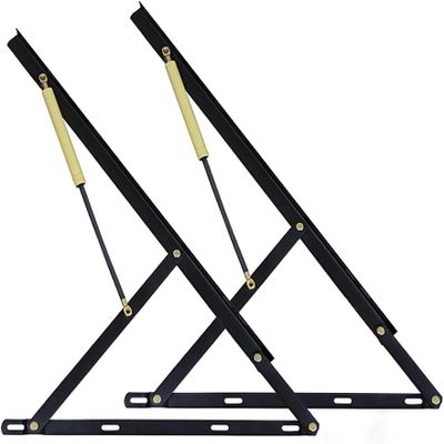Balance Bed Lift Mechanism,Heavy Duty Lift Bed Mechanism Kit - 110cm Gas Spring Storage Bed Frame Hinge Set for Space-Saving Furniture - Black Lift Up Storage Solution