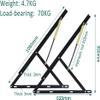 Balance Bed Lift Mechanism,Heavy Duty Lift Bed Mechanism Kit - 110cm Gas Spring Storage Bed Frame Hinge Set for Space-Saving Furniture - Black Lift Up Storage Solution view 2