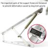 Balance Bed Lift Mechanism,Heavy Duty Lift Bed Mechanism Kit - 110cm Gas Spring Storage Bed Frame Hinge Set for Space-Saving Furniture - Black Lift Up Storage Solution view 3