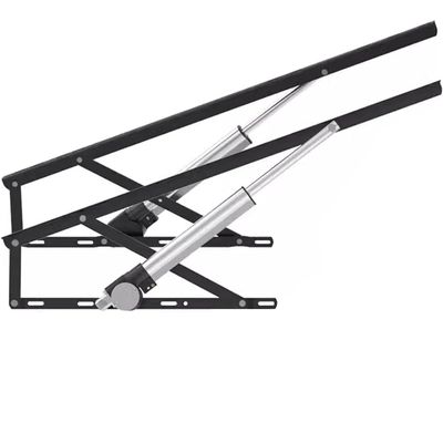 2 Pcs Steel Heavy Duty Bed Risers, Electric Bed Lift Mechanism with Remote Control, Load 600KG, Power Failure Protection, Folding Lifting Rod for Storage Box and Bases