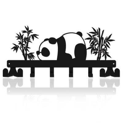 SPMatrix House Warming Gifts New Home,Key Holder for Wall with Screws,Panda Key Hanger Decor for Kitchen,Entryway,Office,Hallway,Bedroom,Doorway,Garage Mudroom,House Essentials,Housewarming Gifts