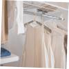 ABOOFAN 10pcs Adjustable Pants Hangers Extra Wide Heavy Duty Abs Space Saving Non Slip Coat and Sweater Organizers for Closet Laundry Drying Rack view 3
