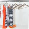 ABOOFAN 10pcs Adjustable Pants Hangers Extra Wide Heavy Duty Abs Space Saving Non Slip Coat and Sweater Organizers for Closet Laundry Drying Rack view 4