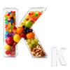 10" Acrylic Letter Charcuterie Tray - Reusable Fillable Alphabet Shape Charcuterie Box, Alphabet Shape Cake Candy Tray for Birthday Anniversary Party Decorations (Letter K) view 1