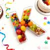 10" Acrylic Letter Charcuterie Tray - Reusable Fillable Alphabet Shape Charcuterie Box, Alphabet Shape Cake Candy Tray for Birthday Anniversary Party Decorations (Letter K) view 3