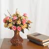 2 pcs Silk Rose Artificial Flowers Wedding Home Garden Decoration Bride Bouquet DIY Gift Scrapbooking Wreaths Wall Photography Prop(Color k) view 4