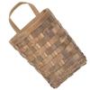 Alipis Rustic Woven Wall Hanging Basket Carbonized Storage Holder for Kitchen Utensils Flowers Fruits and Home Decoration view 1