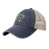 DSCVGBX Burn The Patriarchy hat Funny Feminist Halloween Dad Hat Mesh Cap Navy Blue view 2