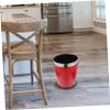 UKCOCO Retro Style Bathroom Garbage Can Lidless Waste Bucket with Thickened Non Slip Base Open Trash Bin for Bedroom Hotel Living Compressive Resistance Design view 3