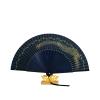 AHUANH Portable Hand Fans for Women Foldable with Tassels, Summer Silk Chinese Fan for Wedding Decorations, Performances Folding Fan Hanfu(Fan W) view 1