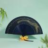 AHUANH Portable Hand Fans for Women Foldable with Tassels, Summer Silk Chinese Fan for Wedding Decorations, Performances Folding Fan Hanfu(Fan W) view 2