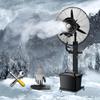 260W/350W Industrial Misting Fan - Commercial Pedestal Cooling Fan with 3 Speeds & 90 Oscillation - Perfect for Outdoor Patios, Gardens, Workshops & Picnics view 1