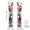 Nuxovilar Elk Christmas Front Porch Banners 12x71 Inches Polyester view 2