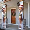 Nuxovilar Elk Christmas Front Porch Banners 12x71 Inches Polyester view 4