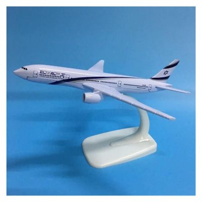 Display Scale Aircraft 16cm 1/400 for Israel Boeing B777 Airplane Model Diecast Metal Scale Plane Collection Souvenir Suitable for Gift Giving
