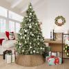 ELYKEN 33 Inch Christmas Tree Collar, 6-Piece Woven Tree Base Cover view 2