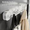 Heavy-Duty Suction Cup Hooks - Removable Towel Rack with 6 Foldable Hooks for Bathroom, Kitchen & Bedroom - Durable Suction Hanger for Easy Organization (Black) view 4