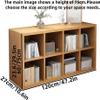 8-Cube Storage Organizer, Open Bookcase with Baffle, Multifunctional Display Shelf, Storage Cabinet for Office & Living Room, White, 47.2x10.6x29.5in(47.2x10.6x29.5in) view 2