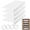 4 Pcs Wire Shelf Covers 37 x 20 x 1.6in White Shelf Covers for Shelving,Easy to Cut Closet Wire Shelf Covers-0.3in Thick Moisture Resistant durably Shelves Cover,Easy Install for Pantry,Kitchen, view 1