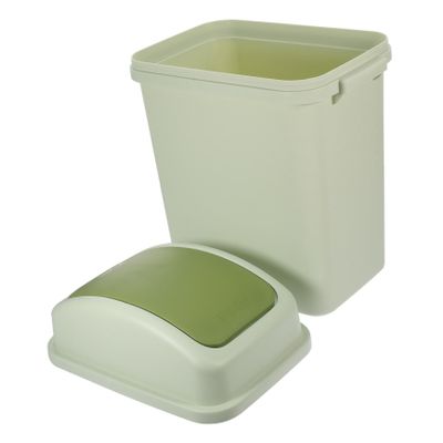 Cabilock Large Capacity Plastic Kitchen Trash Can with Press Swing Lid Thick Garbage Bin for Bathroom Living Office Utility Home Use Design